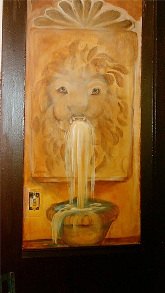 Lion Head Fountain- Dining Room Mural