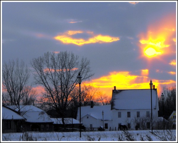 Sunset Over Erie Canal Village,Rome ,NY,2009