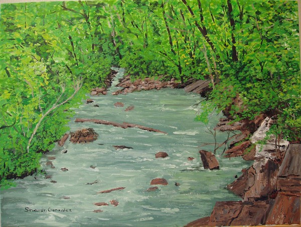 Mulberry River  Acrylic