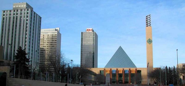 Edmonton Sky Line by City Hall