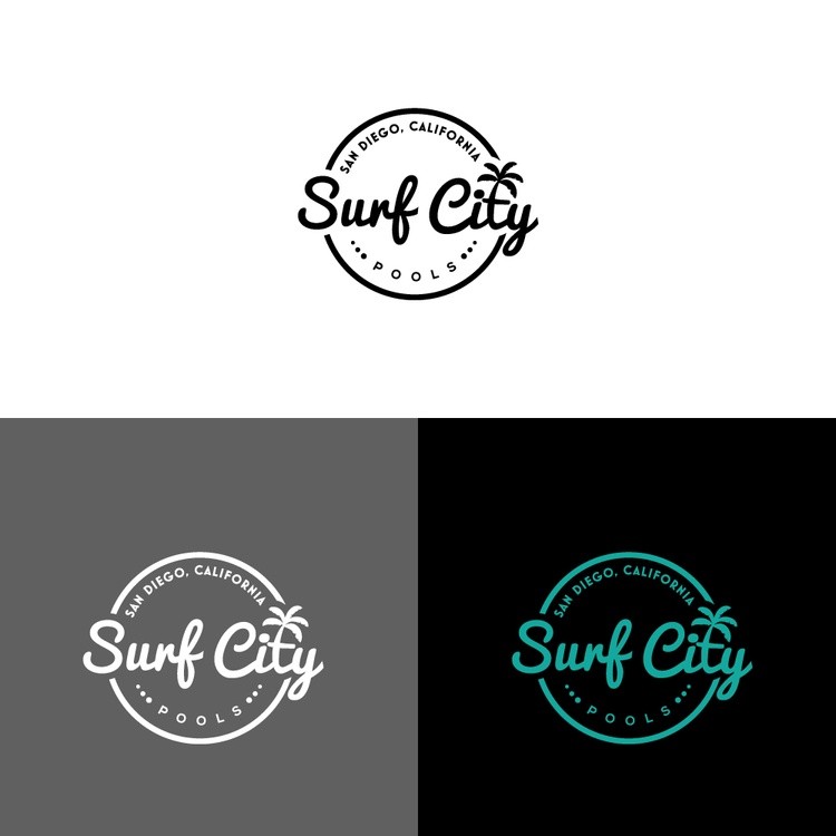 Logo for surf city