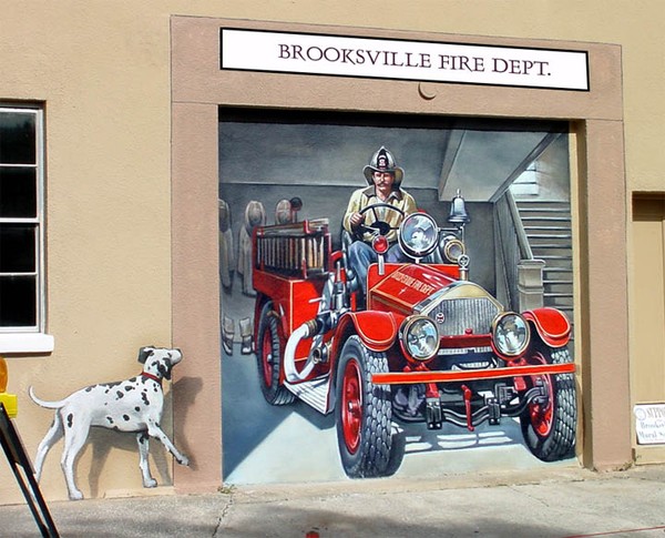 Brooksville Fire Dept. Mural
