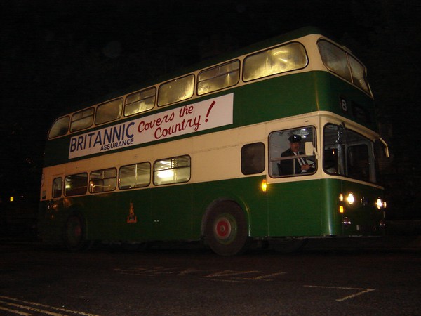 Vintage Bus, Gloomy Evening 