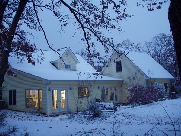 Ozark House Back in Snow Early AM #4