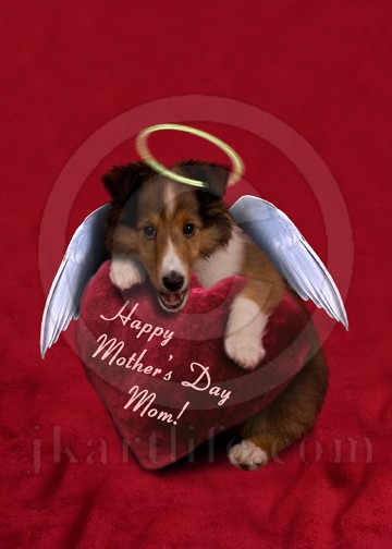 Mother's Day Mom Angel Puppy 916221