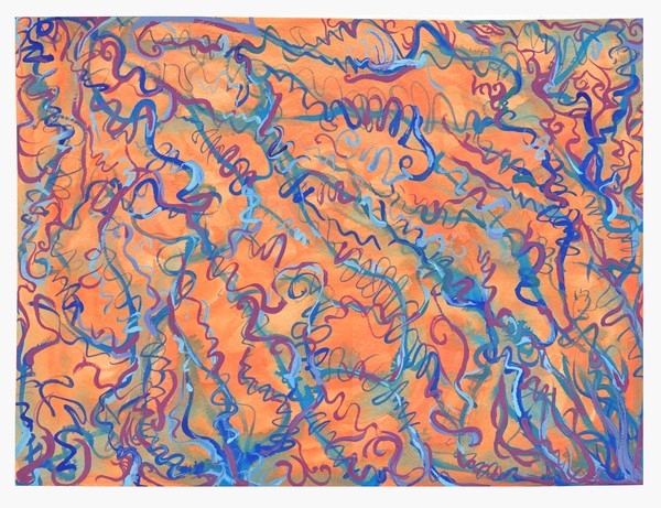 Orange and blue compositiion 2