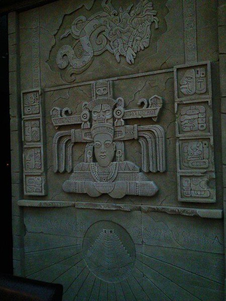 mayans wall plaque - relief
