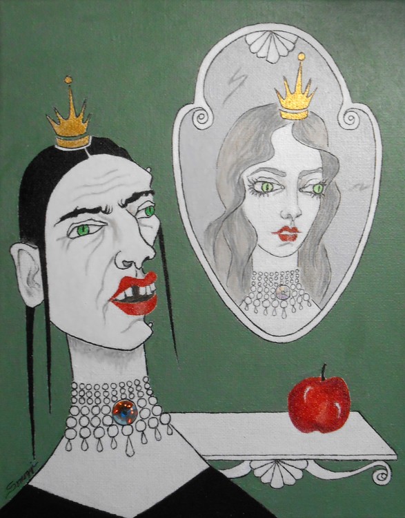 A Queen, Her Mirror & an Apple