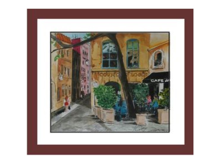 Cafe La Ronde : watercolor