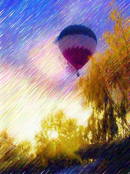 Balloon at dawn