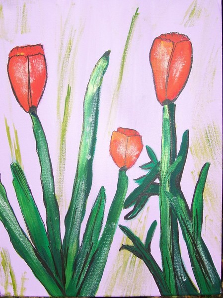 Red Tulips No 2