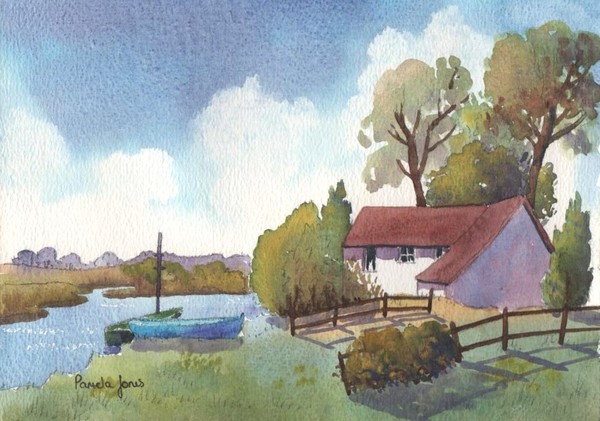 Cottage on the banks of the Severn