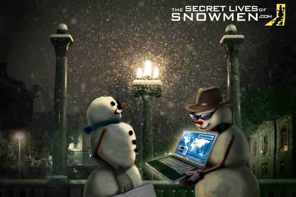 Secret Lives of Snowmen Tim Burton Style