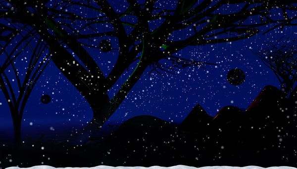 snow at night...artists delight!!