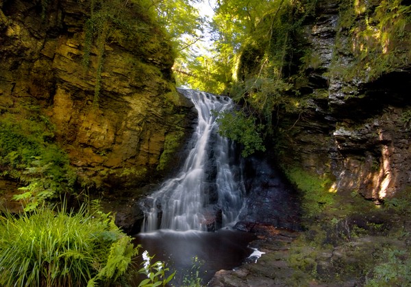 Hareshaw Linn Waterfall