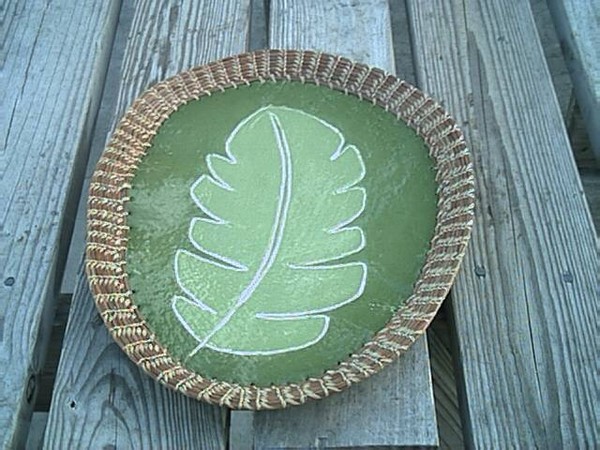 Banana leaf platter