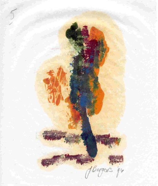 L' Homme en Jaune 5, Lithographie, 1994