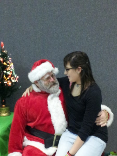 Ashlee asks Santa for her Christmas gifts