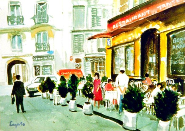PARIS...A CAFE IN THE MARAIS AREA