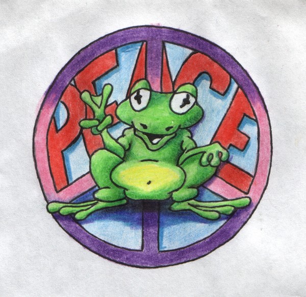 peace frog (color)