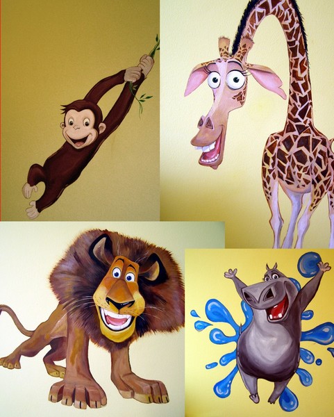 Hand-painted wall art- for kids