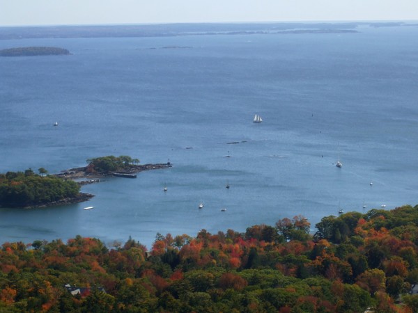 boats sailing in the fall