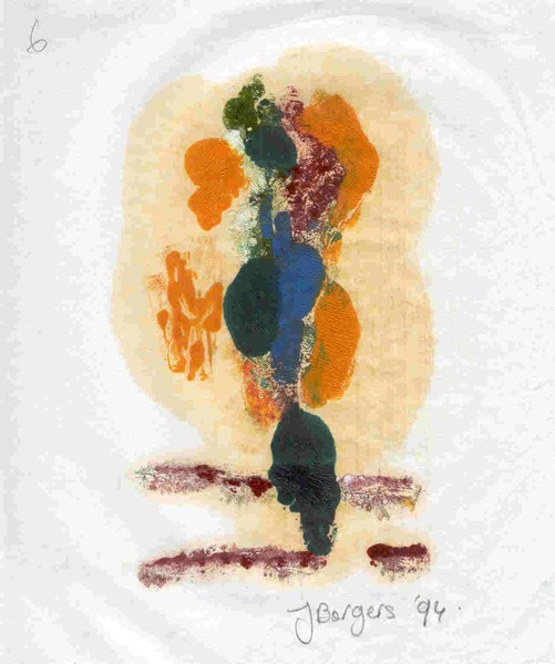 L' Homme en Jaune 6, Lithographie, 1994