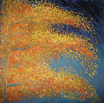 2548176- golden birch tree