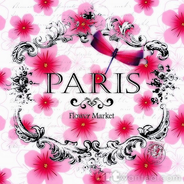 paris flower market sign