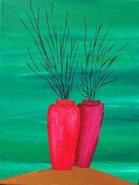 Red Vases