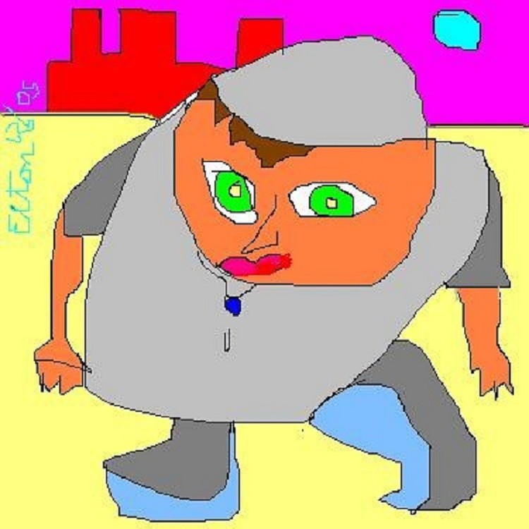 Young Quasimodo...digital art...(c) 2005..elton houck