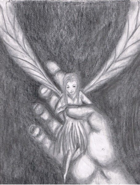 holding a fairy