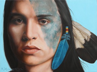Blue Feather - American Indian