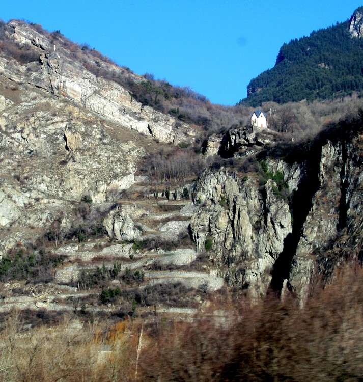 THE WINDING ROAD UP TO THE CHAPEL