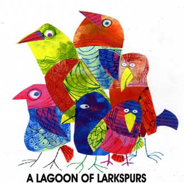 A LAGOON OF LARKSPURS