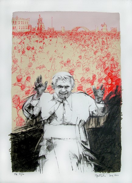 Benedictus XVI in Portugal (red version)