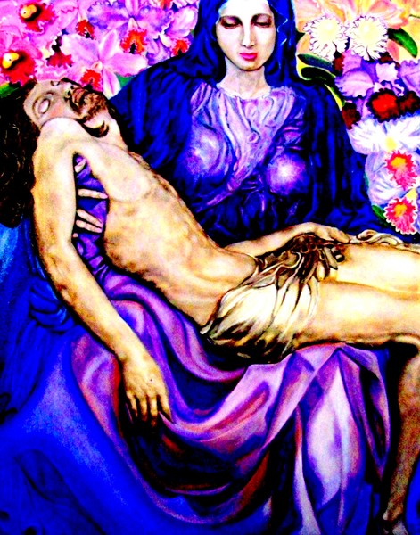 Pieta and Orchids