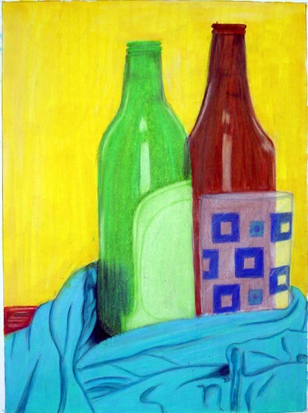 Color Still life bottles