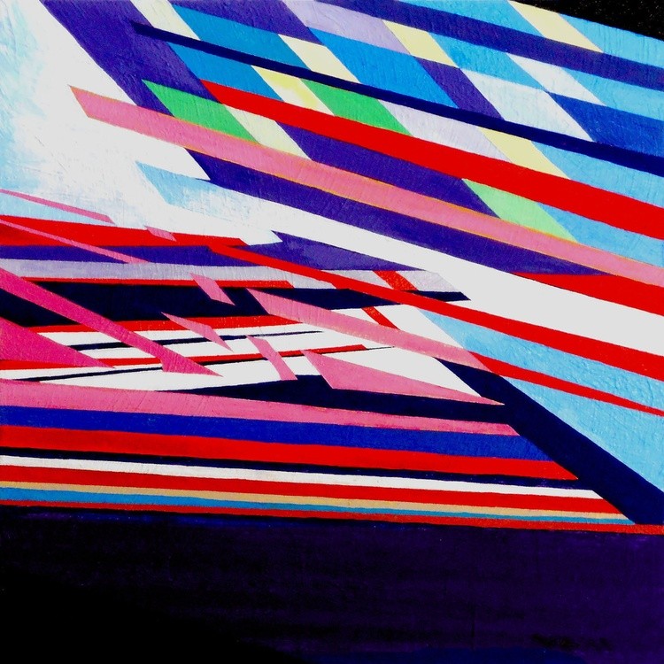 Vanessa Ryan - Prism Series - Prism Light -Acrylic on Canvas 24x24x1
