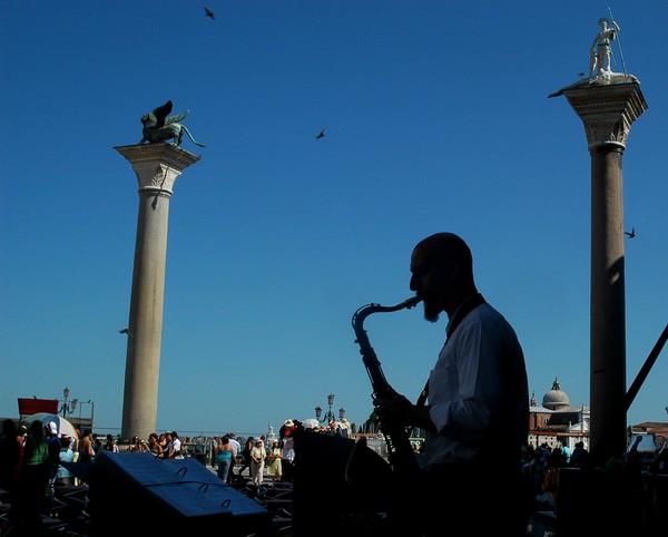 Saxofonist, Venice, Italy