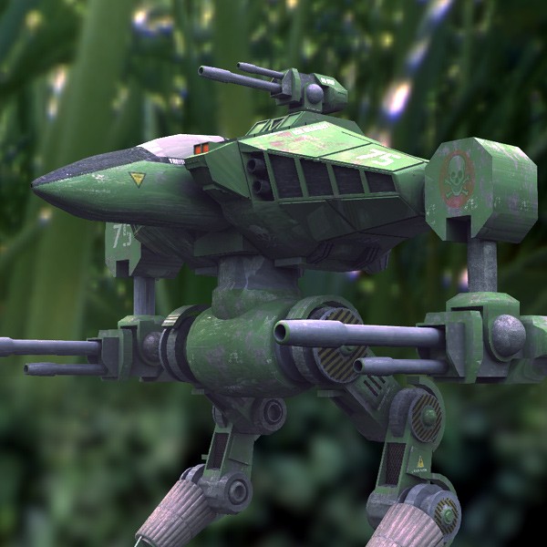 Cougar Robot Mech in Green