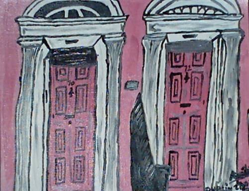 Dublin pink doors