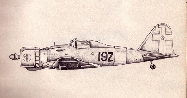 Fiat G50 fighter plane,1941