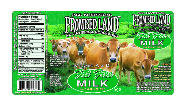 Promised Land Fat Free Milk