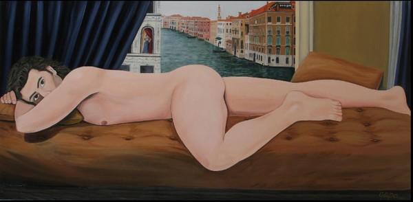 Nude With View Of Venice