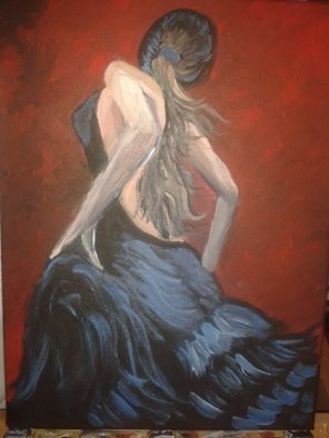 flamenco dancer in black