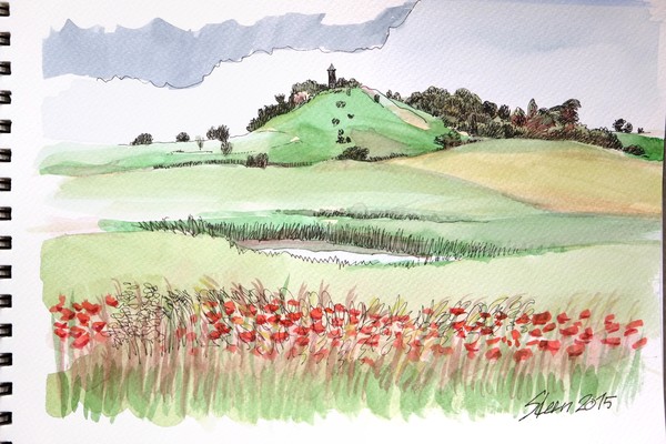View with Poppies