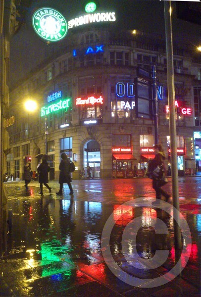 The Printworks, Manchester on A Rainy Night