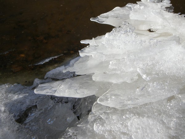 ice on river
