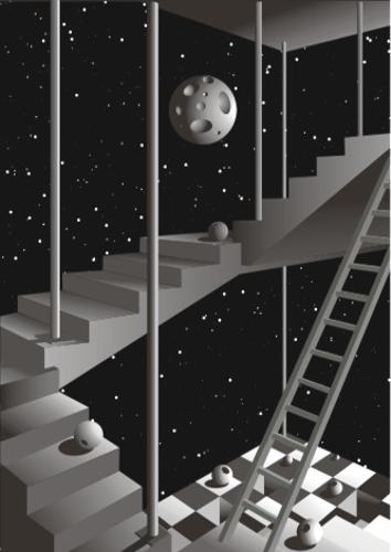 Moonlight staircase construction